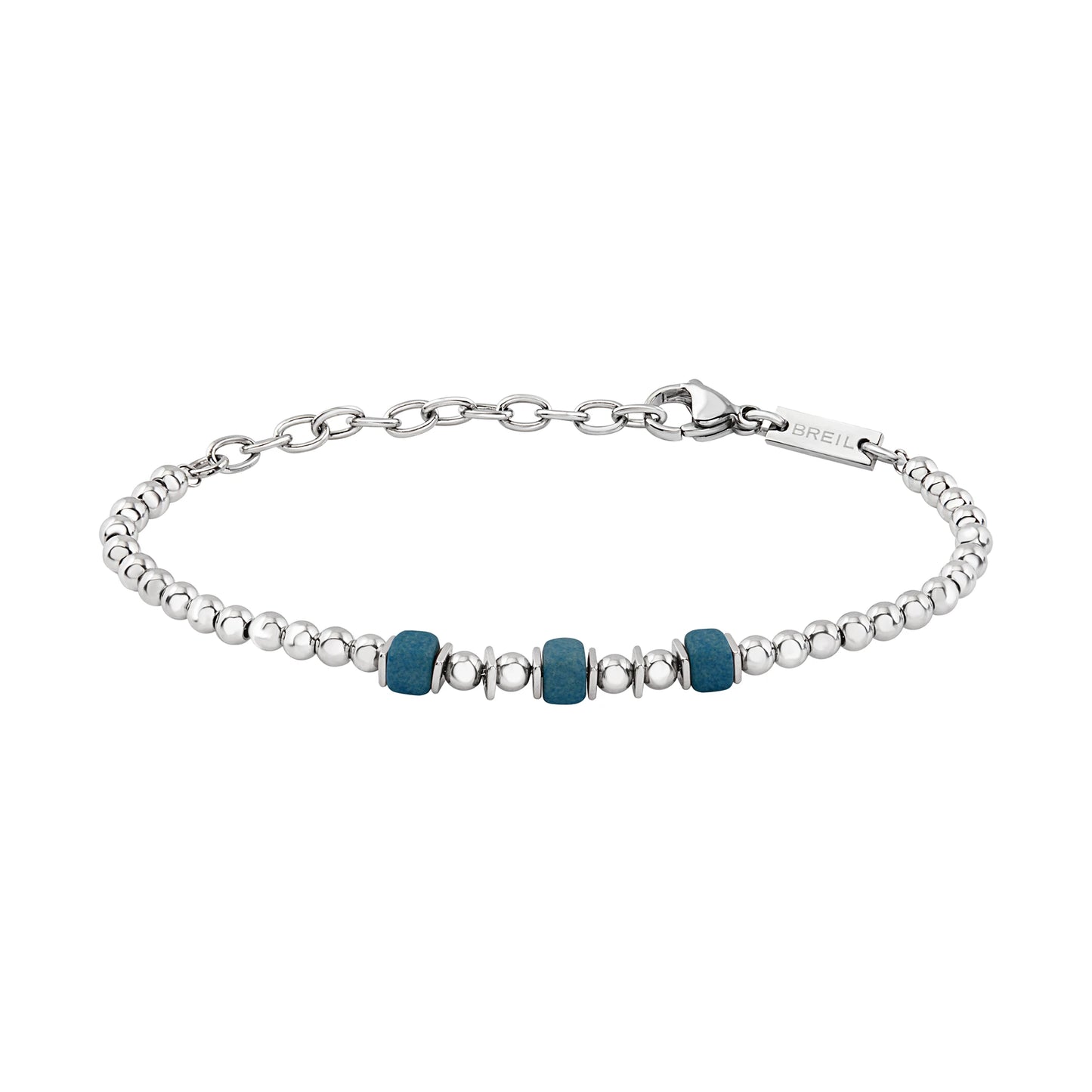 Bracciale Uomo Mixology in Acciaio e Ceramica Greca TJ3543