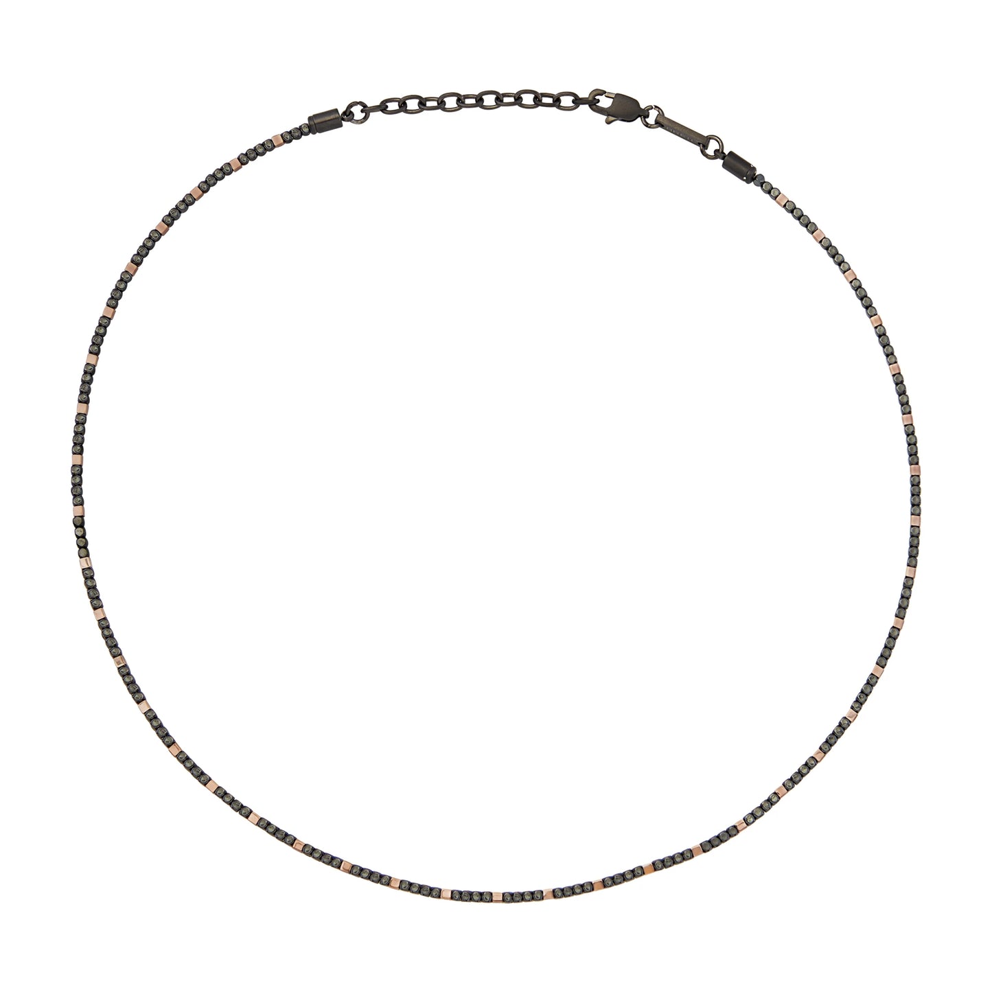 Collana Uomo B Rocks in Acciaio ed Ematite TJ3553