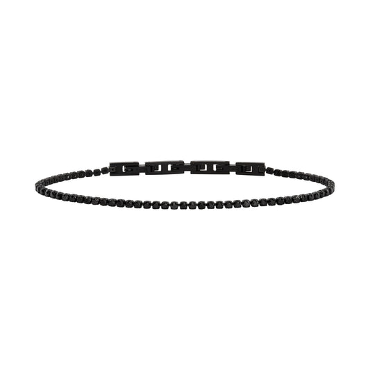 Bracciale Uomo Tennis Nero e Cubic Zirconia TJ3596