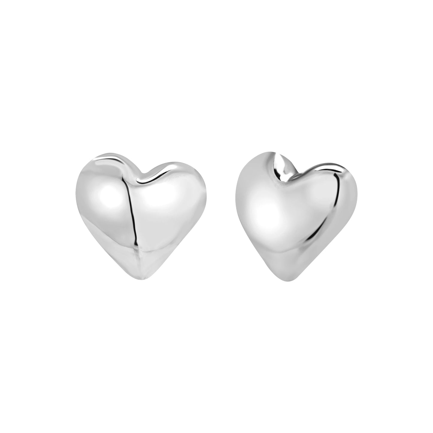 Orecchini Big Heart in Acciaio TJ3691