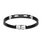 Bracciale Uomo Hiteck in Silicone Nero e Acciaio UHB029