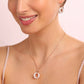 Collana Doppio Pendente con Pavé in Cubic Zirconia WSBZ01209.WR