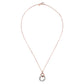 Collana Doppio Pendente con Pavé in Cubic Zirconia WSBZ01209.WR