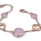 Bracciale a Moduli con Cristalli Quarzo Rosa XBR982RR