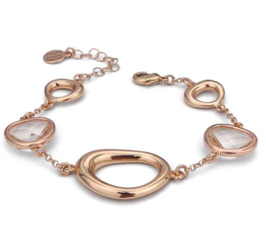 Bracciale con Cristalli Pesca Trasparente XBR984RP