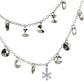 Collana Multifilo con Zirconi e Cristalli Metallic Light Gold AGR237