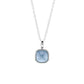 Collana con Pendente di Cristallo Medio Blu London XGR709B