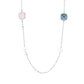 Collana con Cristalli Medi Rosa Baby, Acquamarina e Perle XGR714