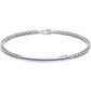 Bracciale Uomo Insignia in Argento con Pietre Blu EXB729-BL