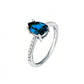 Anello Tesori con Pietra Blu a Goccia SAIW204