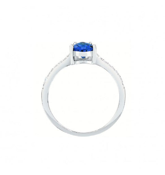 Anello Tesori con Pietra Blu a Goccia SAIW204