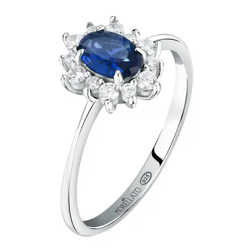 Anello Tesori con Pietra Blu e Zirconi SAIW154