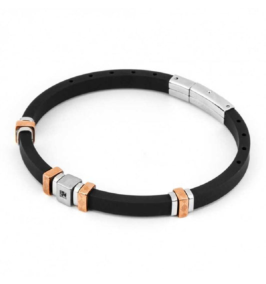 Bracciale Uomo 4US in Silicone Nero 4UBR4442