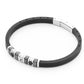 Bracciale Uomo 4US in Gomma nera e Acciaio 4UBR5041