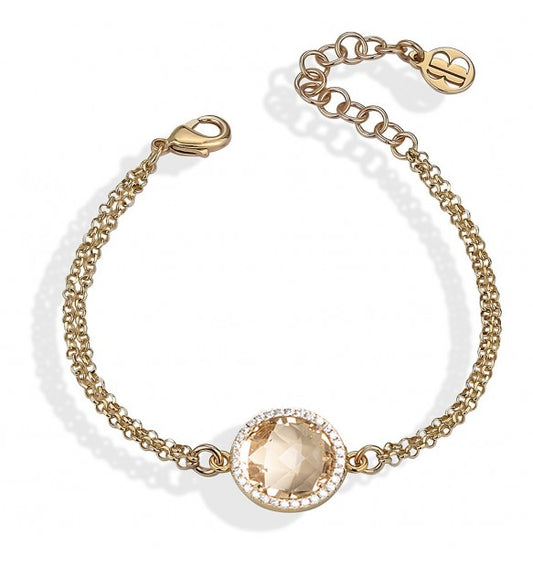 Bracciale Dorato con Cristallo Champagne XBR953DC