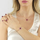 Pulsera Rosato Sharada con Cristal Turmalina Roja XBR953RS