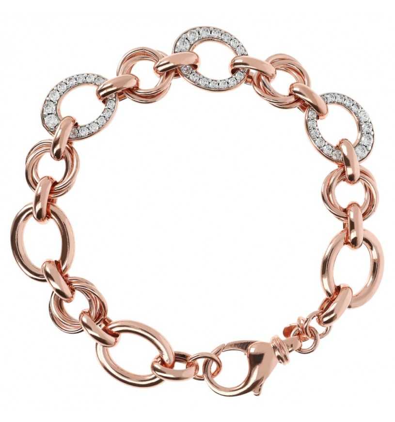 Bracciale Rosato con Cristalli Bianchi WSBZ01846.W