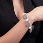 Bracciale in Argento con Perle e Monete 28055pb