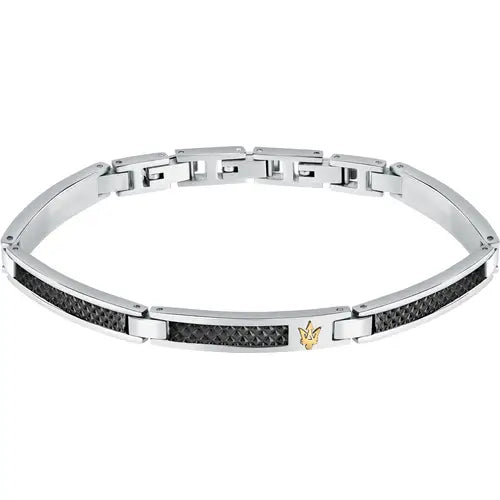 Bracciale Uomo Iconic Acciaio e Nero JM423AVD24