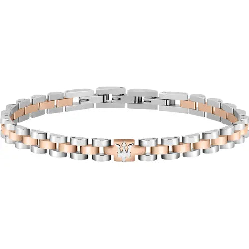 Bracciale Uomo Jewels Acciaio e Rosato JM219AQH16