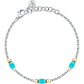 Bracciale Colori Acciaio con Pietre Blu SAXQ16