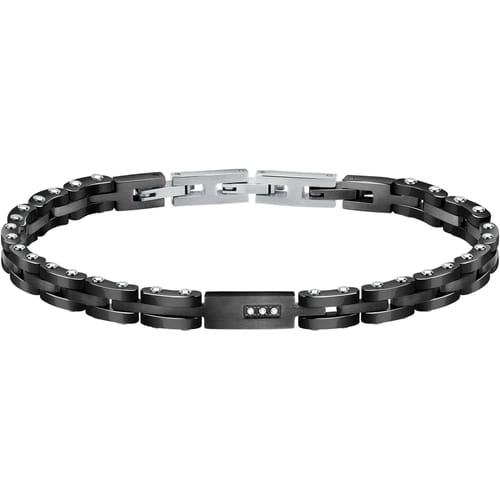 Bracciale Uomo Diamonds Nero SAUK01