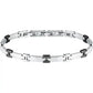 Bracciale Uomo Motown Acciaio e Nero SALS101