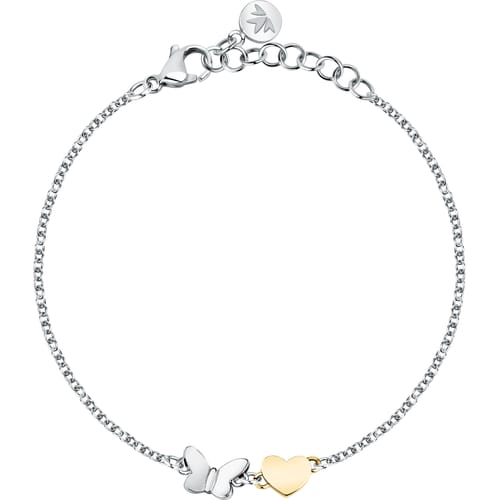 Bracciale Talismani con Farfalla e Cuore Dorato SAUN38