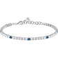 Bracciale Tesori Tennis con Gemme Blu SAIW137