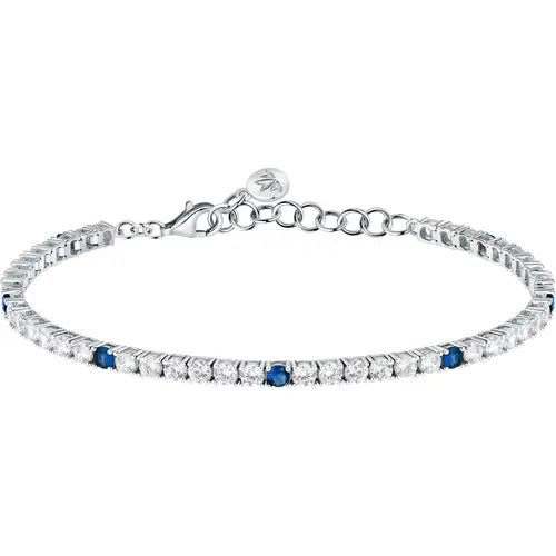 Bracciale Tesori Tennis con Gemme Blu SAIW137