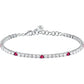 Bracciale Tesori Tennis con Gemme Rosse SAIW139