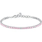 Bracciale Tesori Tennis con Zirconi Rosa SAIW183