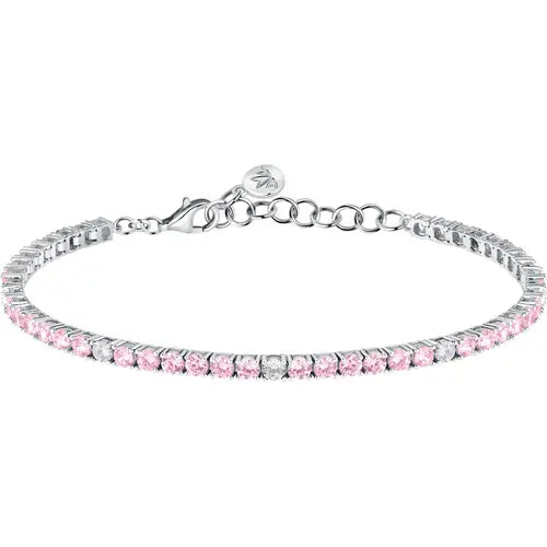 Bracciale Tesori Tennis con Zirconi Rosa SAIW183