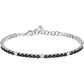 Bracciale Tesori Tennis con Zironi Neri e Bianchi SAIW229