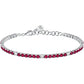 Bracciale Tesori Tennis con Zirconi Rossi e Bianchi SAIW230