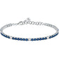 Bracciale Tesori Tennis con Zirconi Blu e Bianchi SAIW231