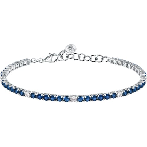 Bracciale Tesori Tennis con Zirconi Blu e Bianchi SAIW231