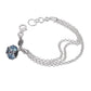 Bracciale Multifilo con Charm Azzurro 38518az