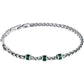 Bracciale Uomo Premium Acciaio e Verde SAVK11