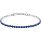 Bracciale Uomo Tennis con Cristalli Blu SANN51