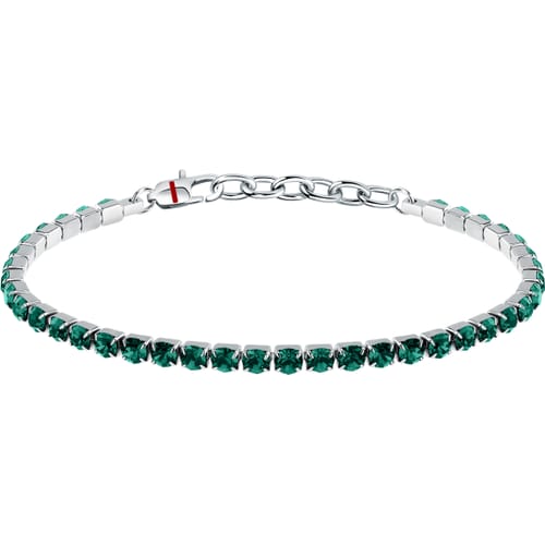 Bracciale Uomo Tennis con Zirconi Verdi SANN52