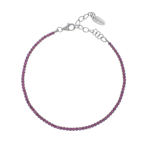 Bracciale Tennis Mania con Zirconi Fucsia BT1BR17