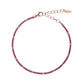 Bracciale Tennis Mania Rosè con Zirconi Fucsia e Bianchi BT1RRB17