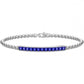 Bracciale Uomo Argento con Spinelli Blu ESB308-BL