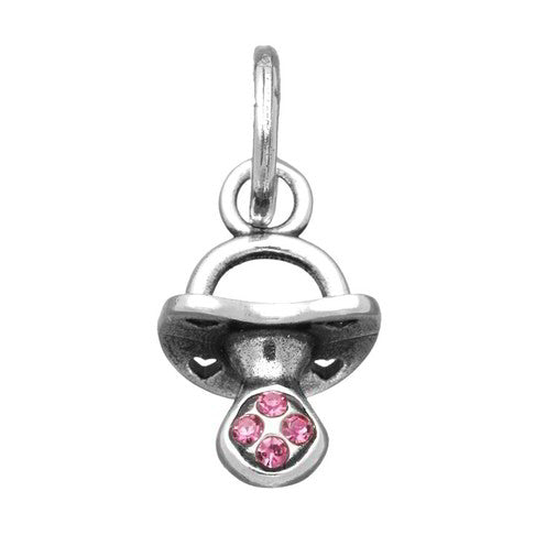 Charm Mini Ciuccio Crystal Rosa 12191