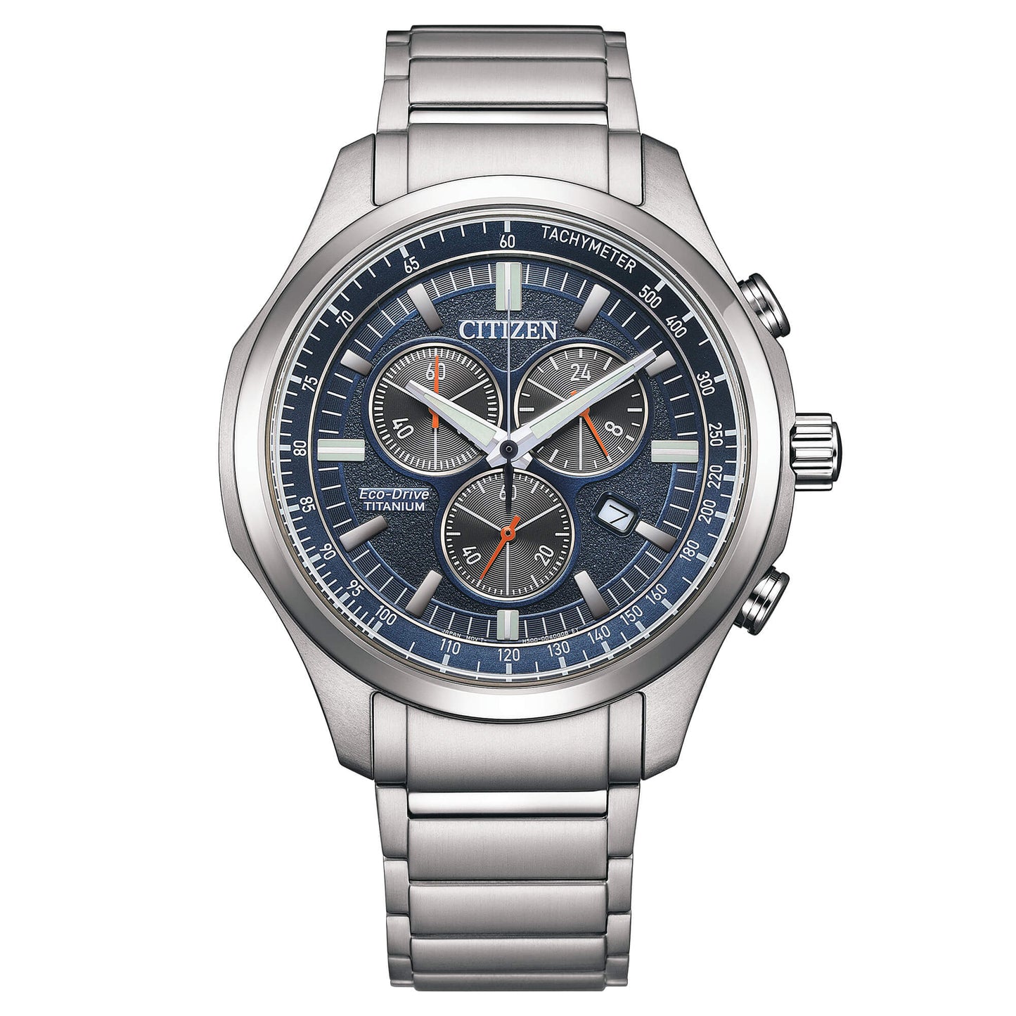 Reloj Hombre Chrono SuperTitanium 2530 Acero y Azul AT2530-85L