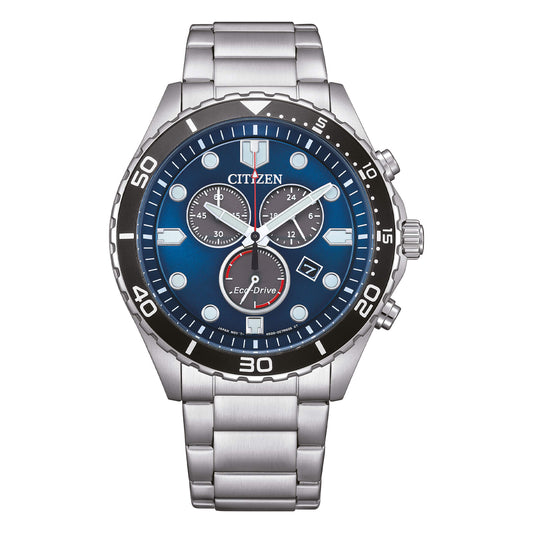 Orologio Uomo Of Sport Crono Acciaio e Blu AT2560-84L