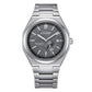 Orologio Uomo Meccanico Automatico Super Titanio Acciaio e Grigio NJ0180-80H