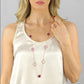 Collar Rosato Sharada con Cristales XGR654RS