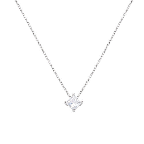 Collana Diamonds con Punto Luce Quadrato Piccolo CLSOQ40BB